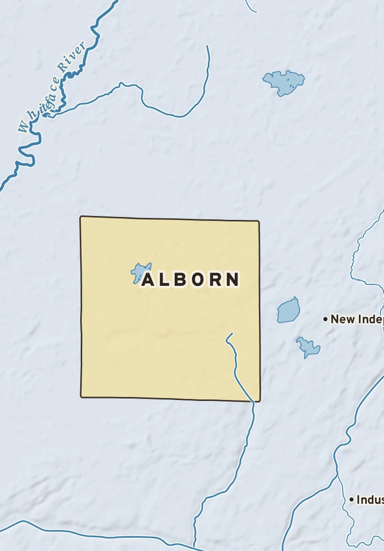 Atlas plate of Alborn, Minnesota.