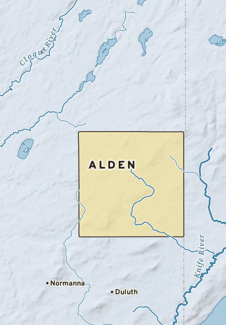 Atlas plate of Alden, Minnesota.