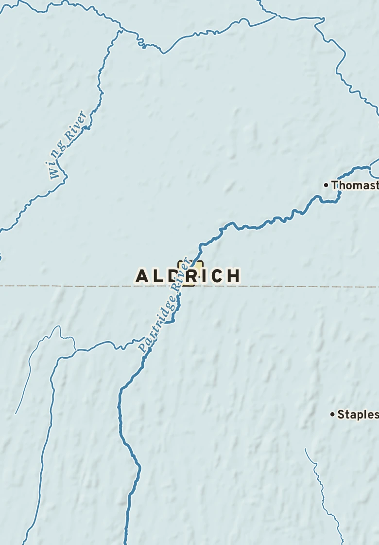 Atlas plate of Aldrich, Minnesota.