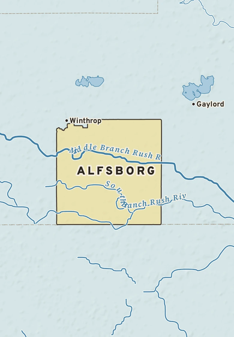 Atlas plate of Alfsborg, Minnesota.