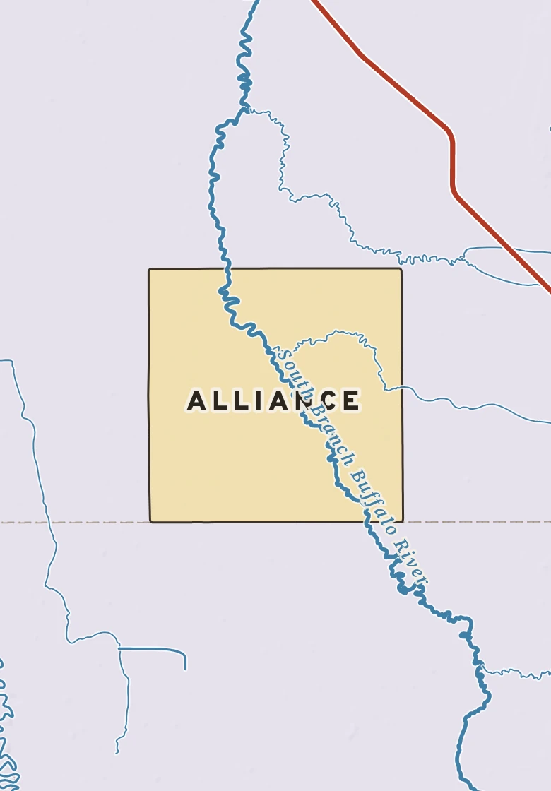 Atlas plate of Alliance, Minnesota.