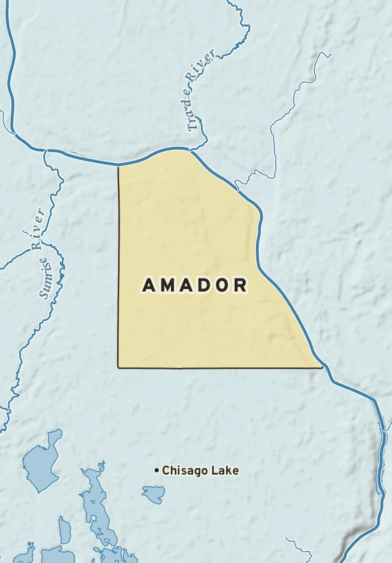 Atlas plate of Amador, Minnesota.