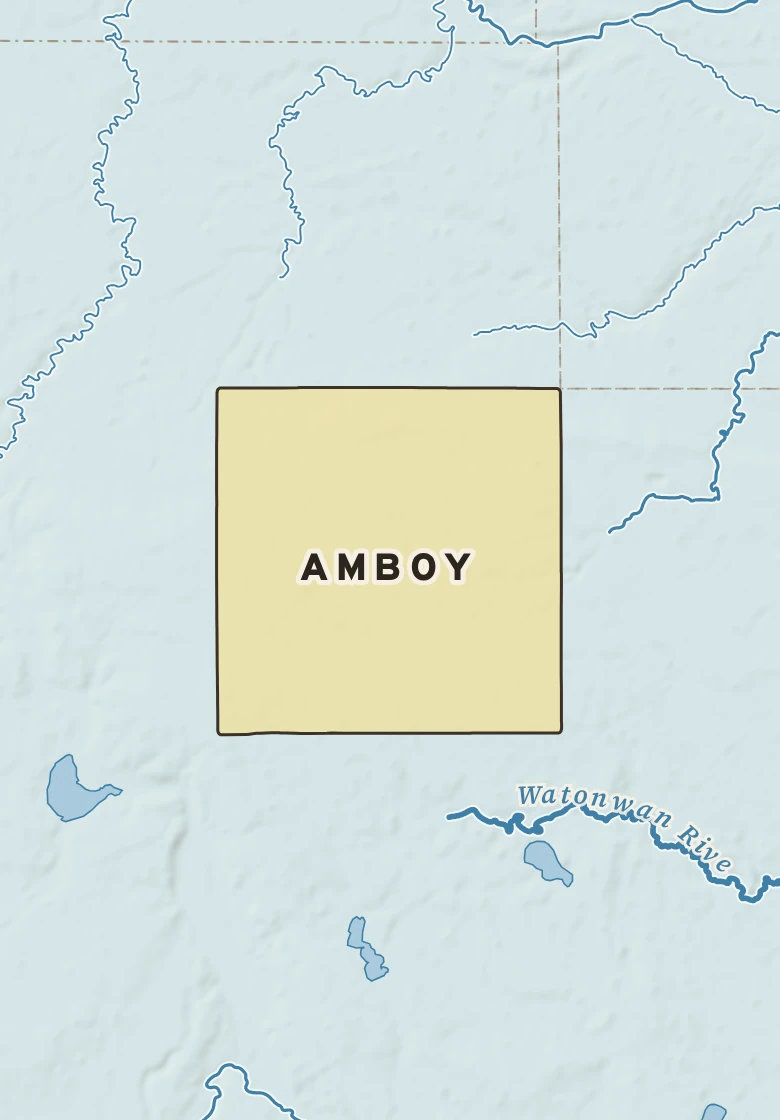 Atlas plate of Amboy, Minnesota.