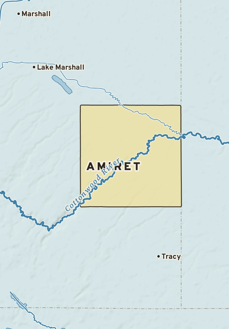 Atlas plate of Amiret, Minnesota.