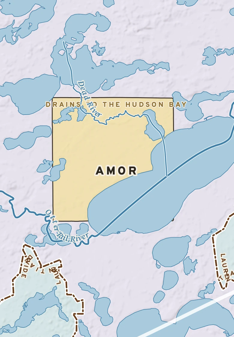 Atlas plate of Amor, Minnesota.