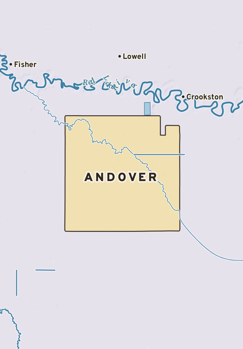 Atlas plate of Andover, Minnesota.