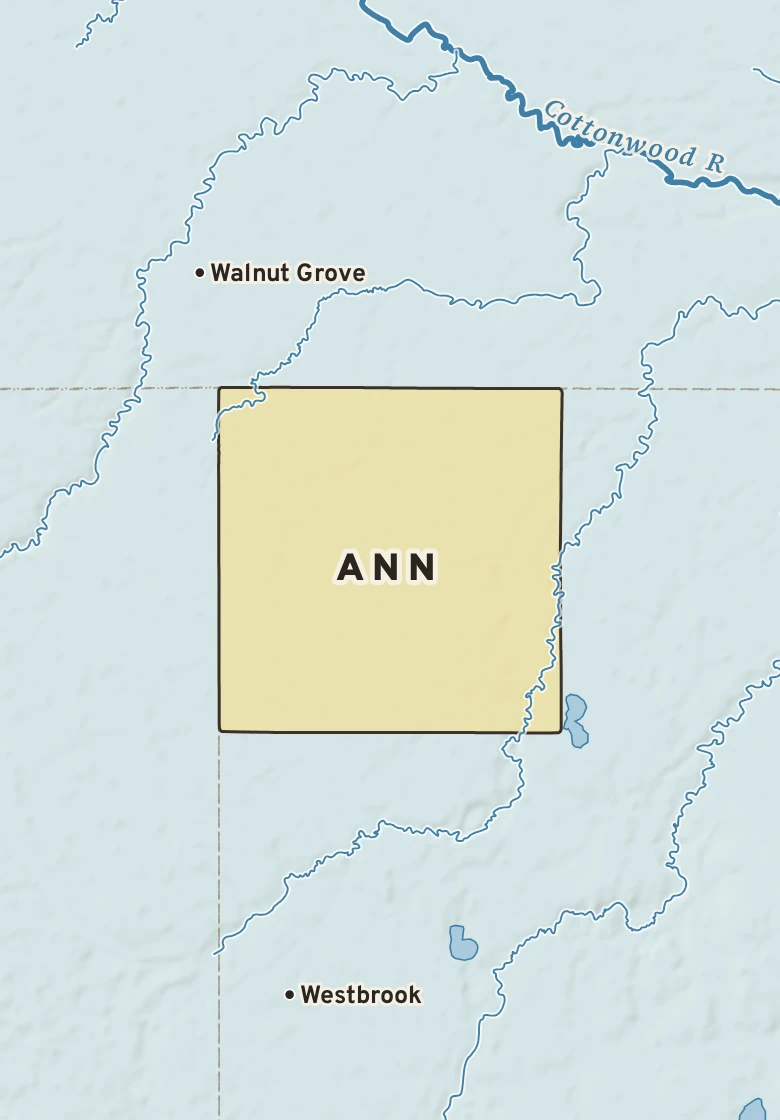 Atlas plate of Ann, Minnesota.