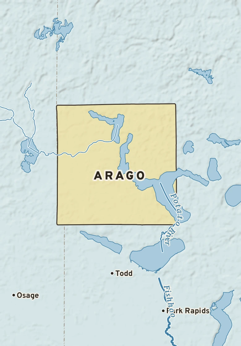 Atlas plate of Arago, Minnesota.