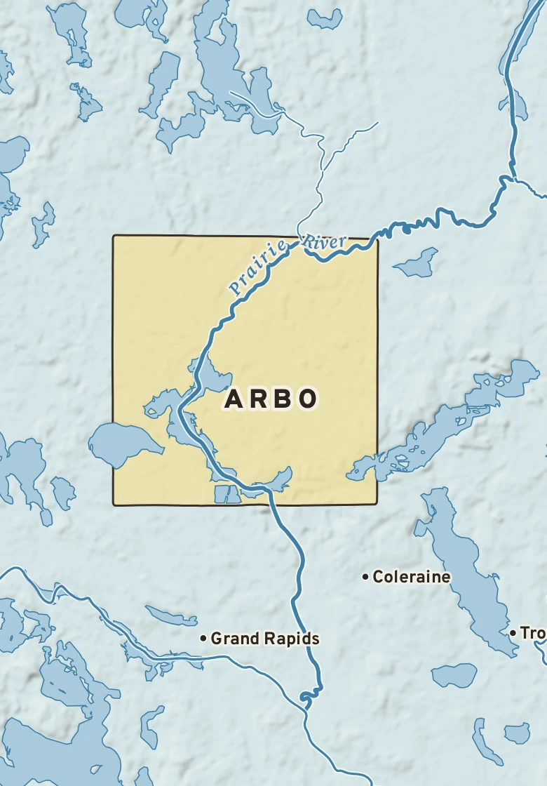 Atlas plate of Arbo, Minnesota.