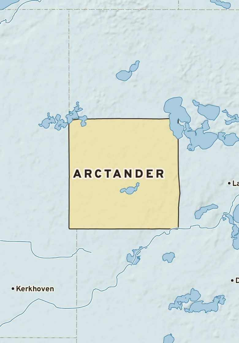 Atlas plate of Arctander, Minnesota.
