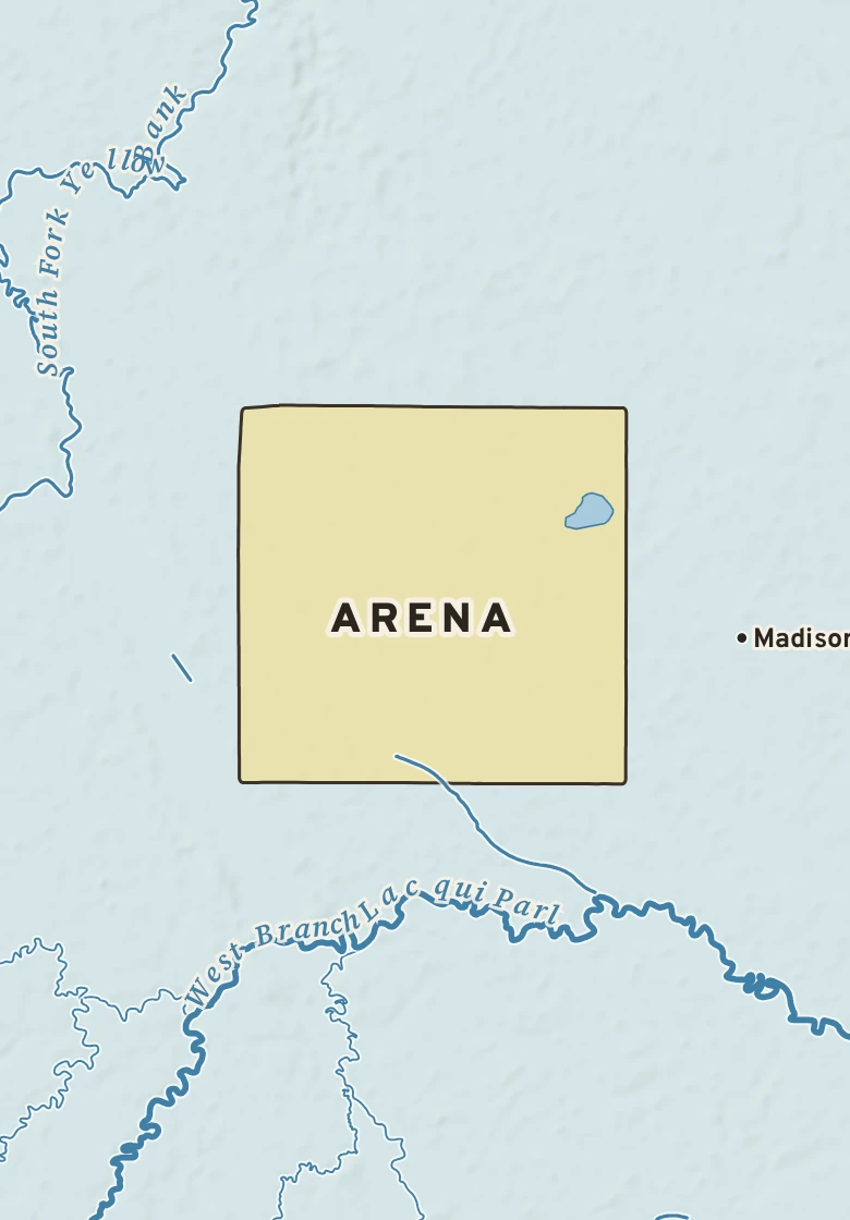 Atlas plate of Arena, Minnesota.