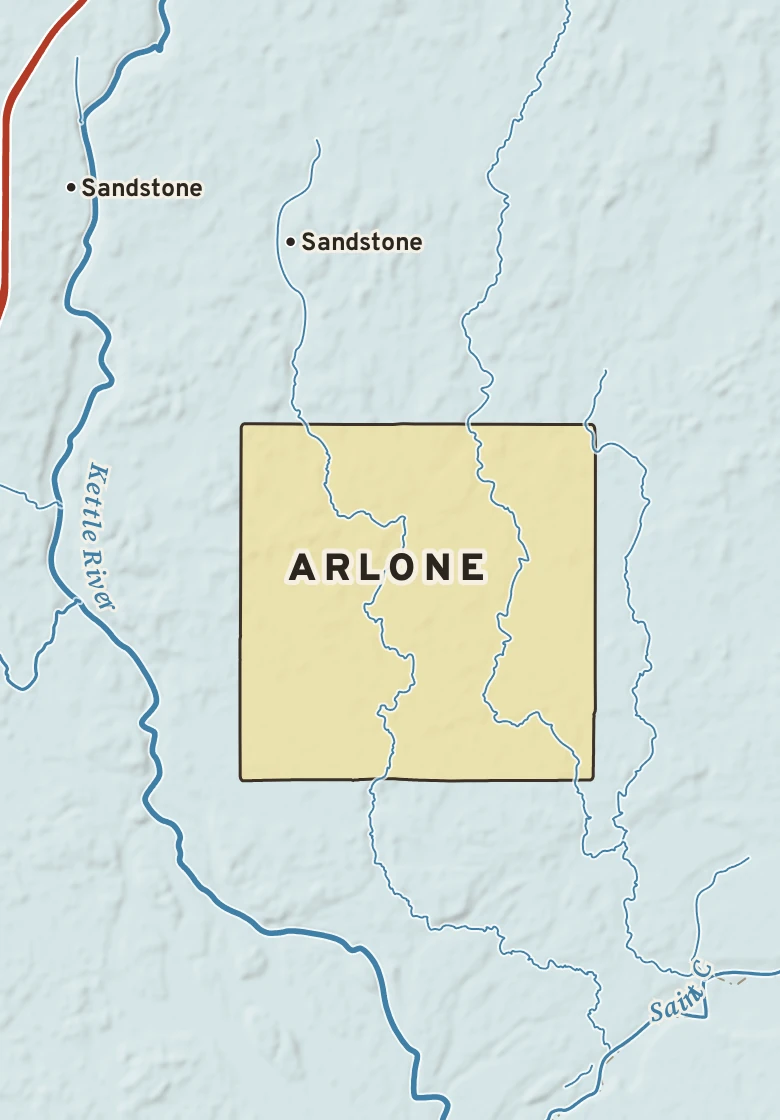Atlas plate of Arlone, Minnesota.