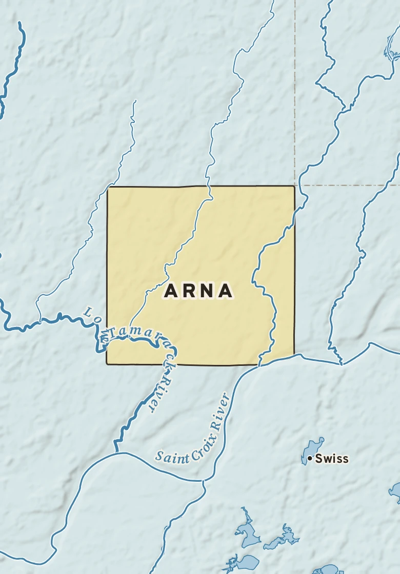Atlas plate of Arna, Minnesota.