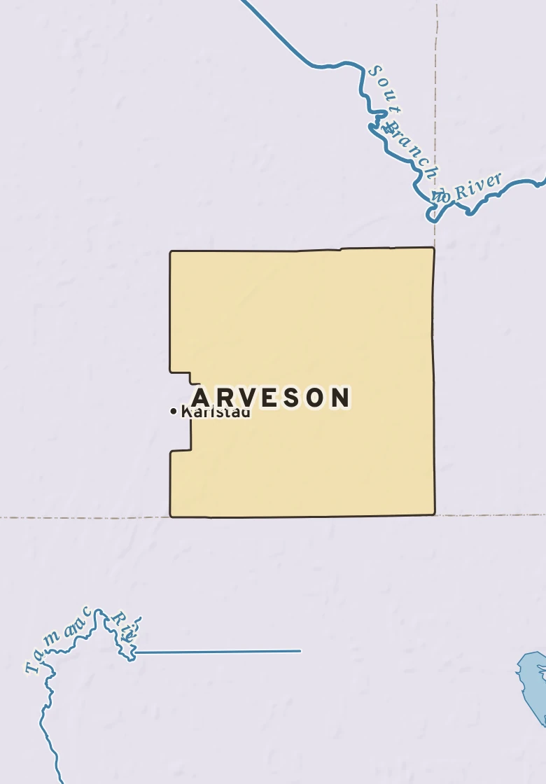Atlas plate of Arveson, Minnesota.