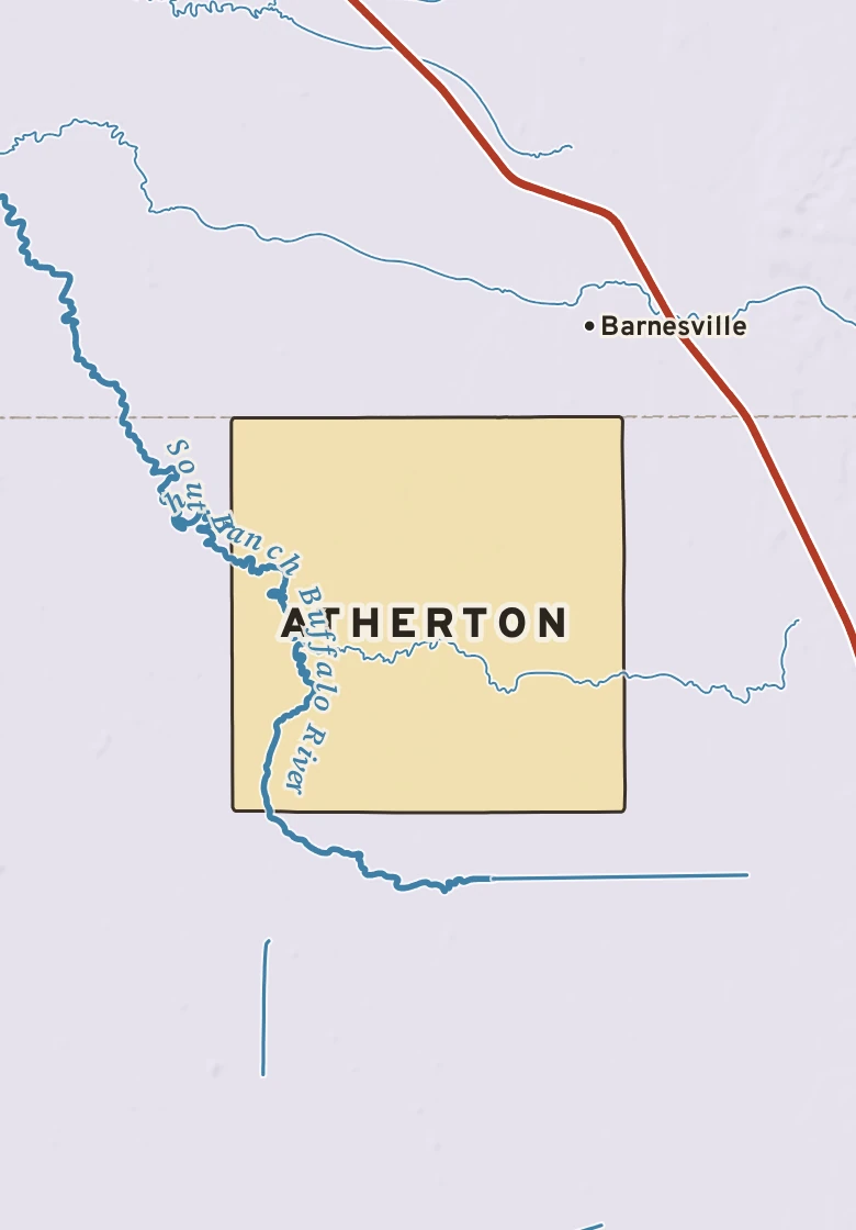 Atlas plate of Atherton, Minnesota.