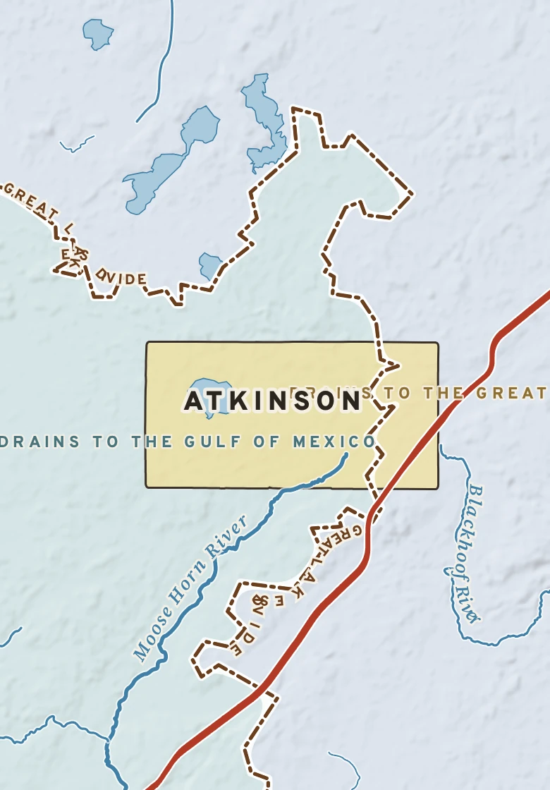 Atlas plate of Atkinson, Minnesota.