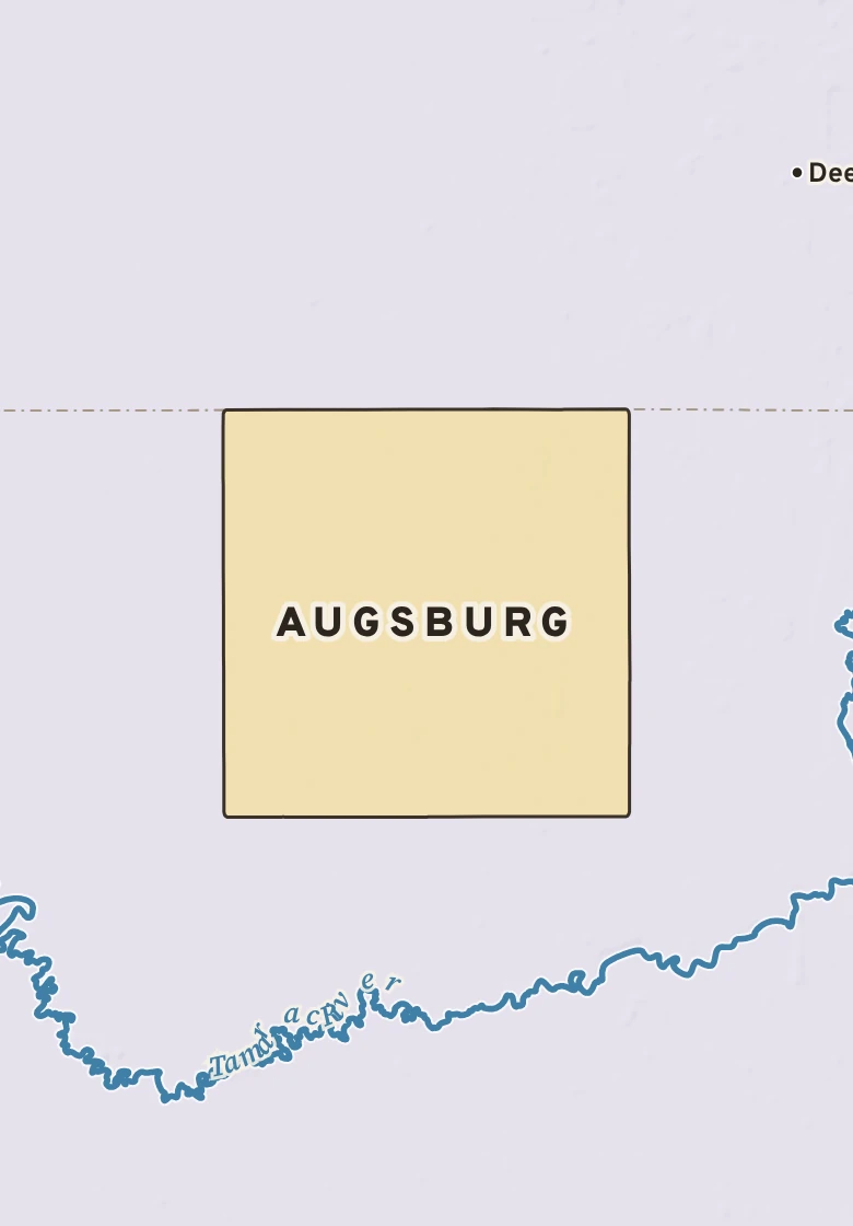 Atlas plate of Augsburg, Minnesota.
