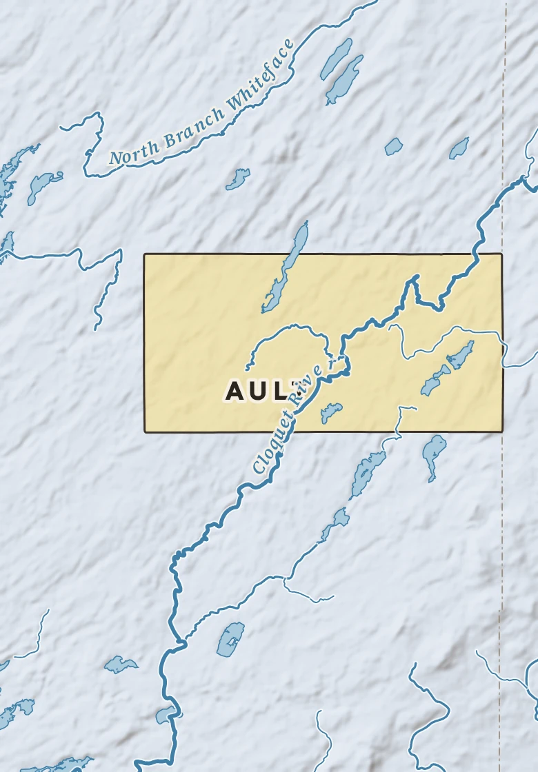 Atlas plate of Ault, Minnesota.