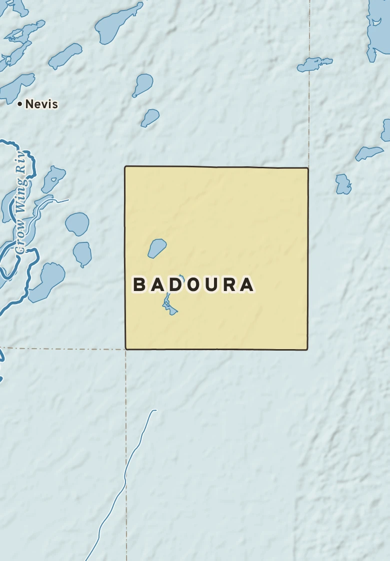 Atlas plate of Badoura, Minnesota.