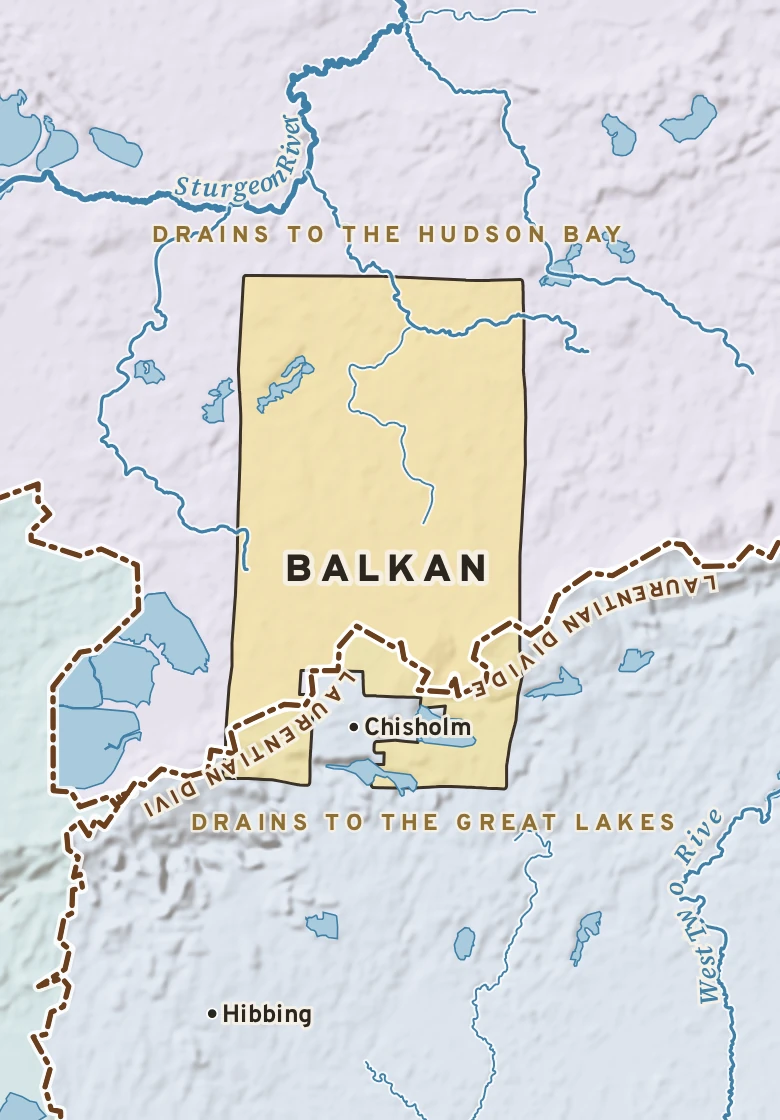 Atlas plate of Balkan, Minnesota.