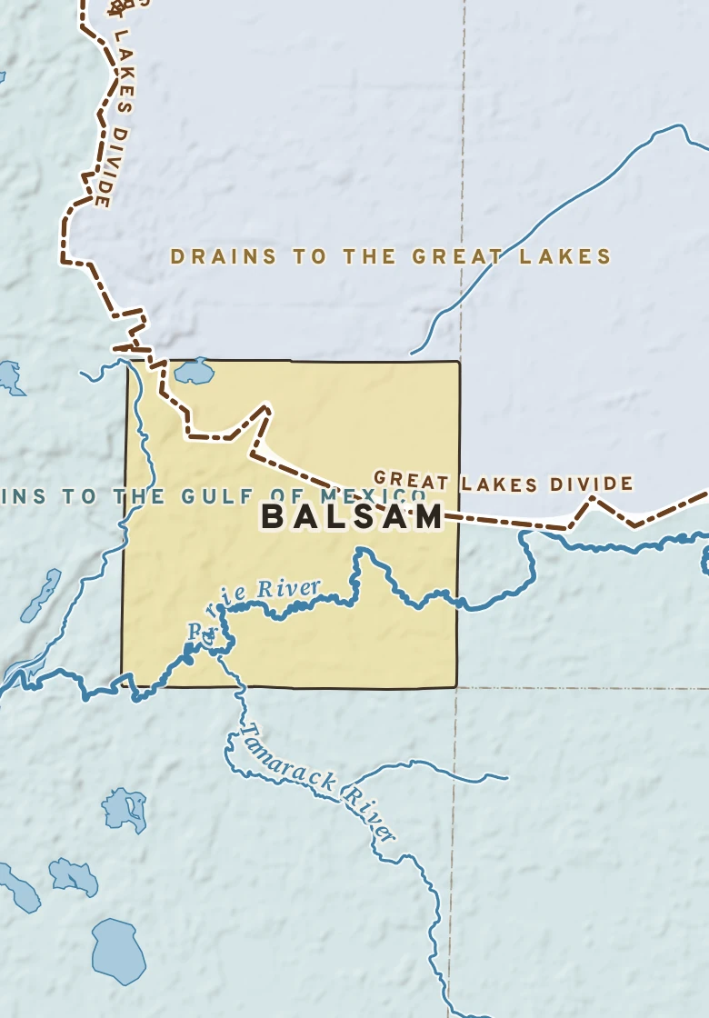 Atlas plate of Balsam, Minnesota.