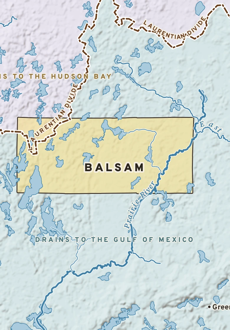 Atlas plate of Balsam, Minnesota.