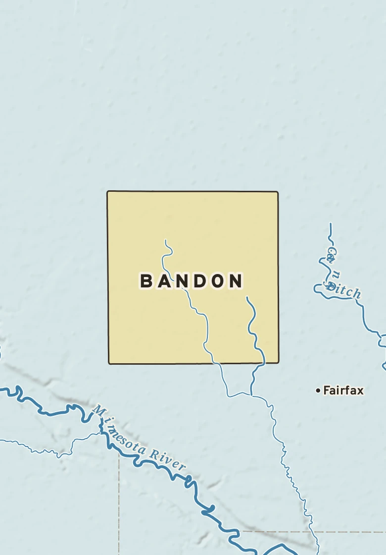 Atlas plate of Bandon, Minnesota.