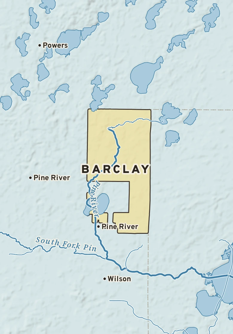 Atlas plate of Barclay, Minnesota.