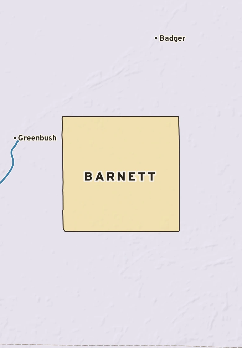 Atlas plate of Barnett, Minnesota.