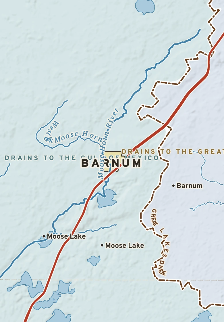 Atlas plate of Barnum, Minnesota.