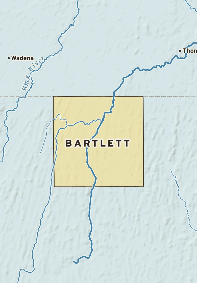 Atlas plate of Bartlett, Minnesota.