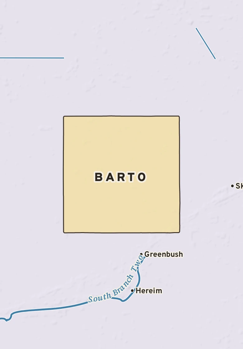Atlas plate of Barto, Minnesota.