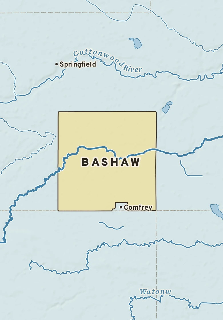 Atlas plate of Bashaw, Minnesota.