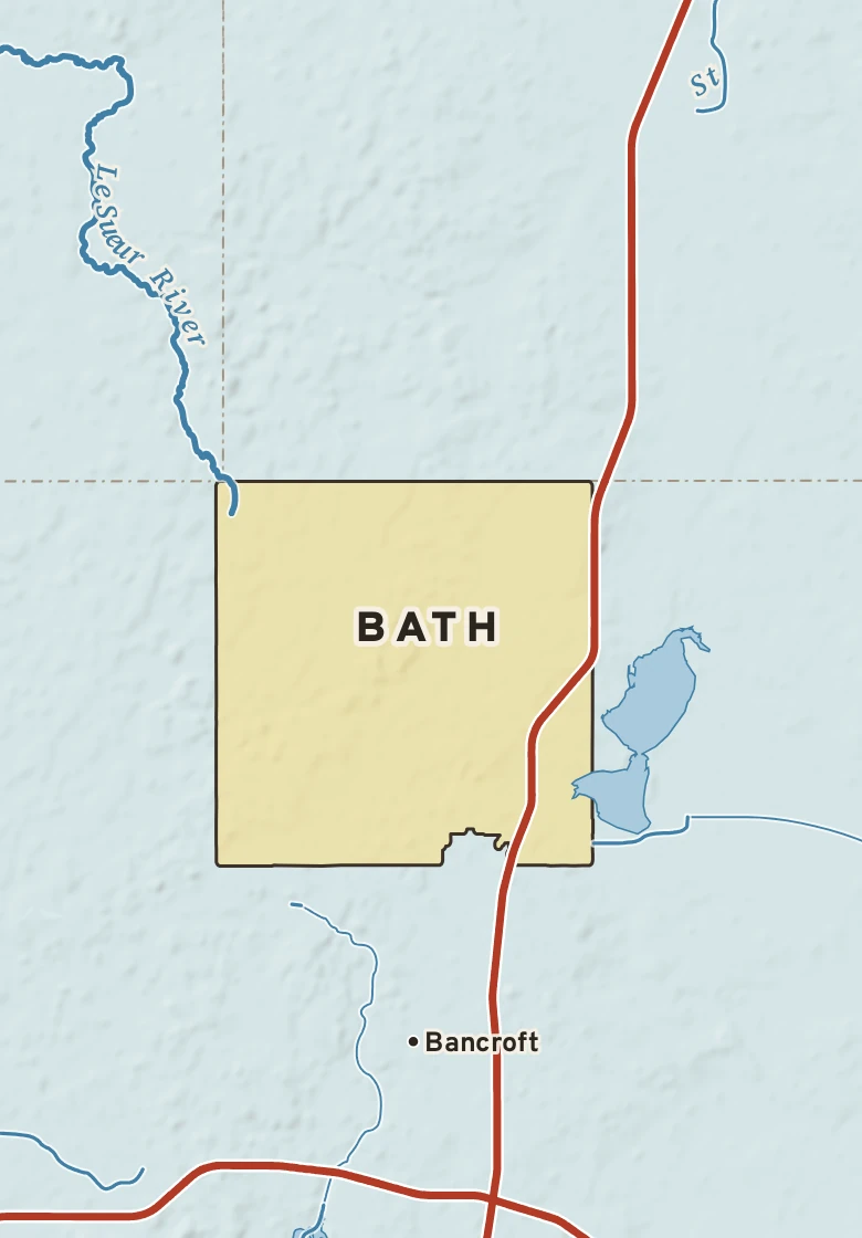 Atlas plate of Bath, Minnesota.