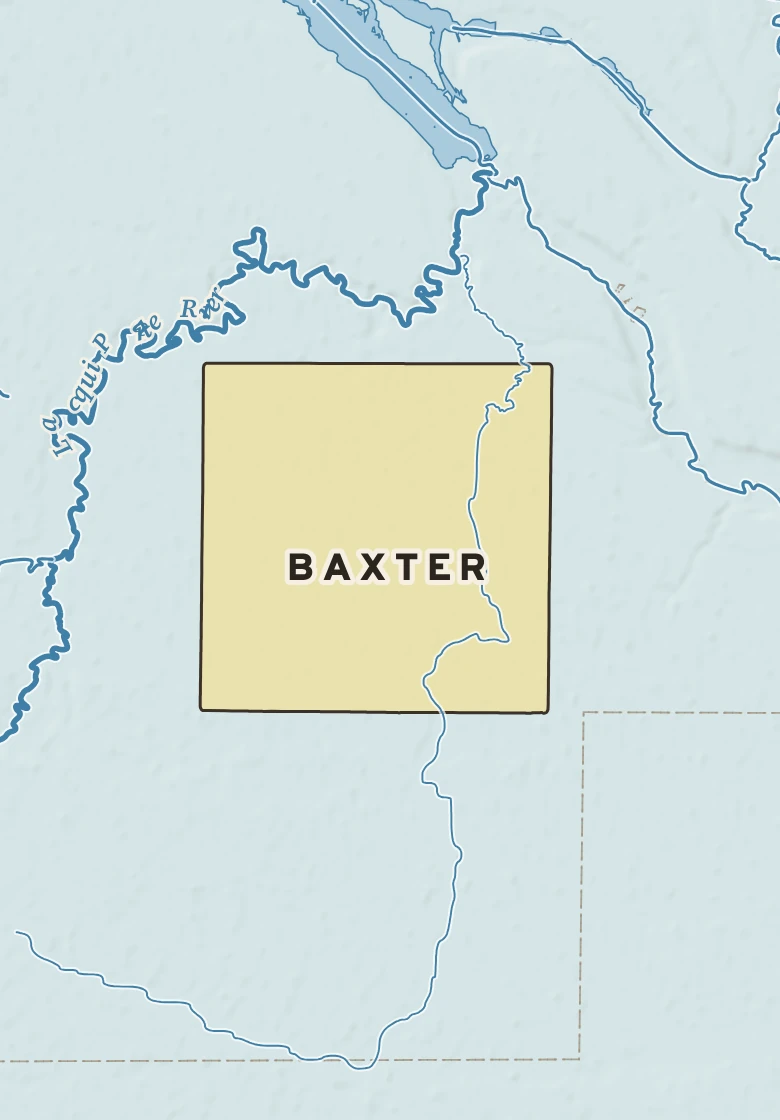 Atlas plate of Baxter, Minnesota.