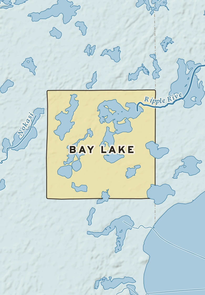 Atlas plate of Bay Lake, Minnesota.