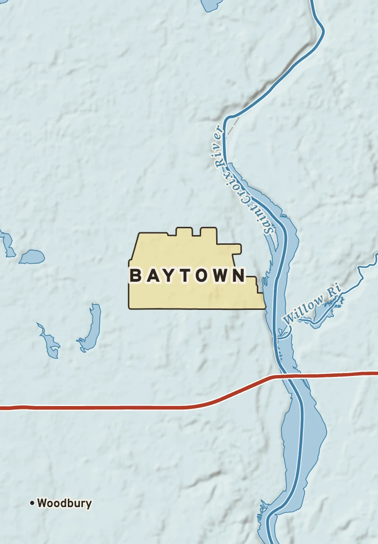 Atlas plate of Baytown, Minnesota.