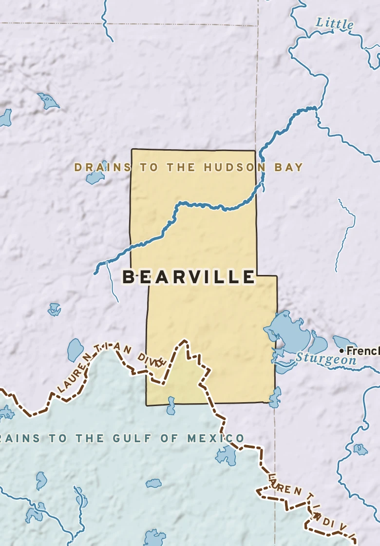 Atlas plate of Bearville, Minnesota.