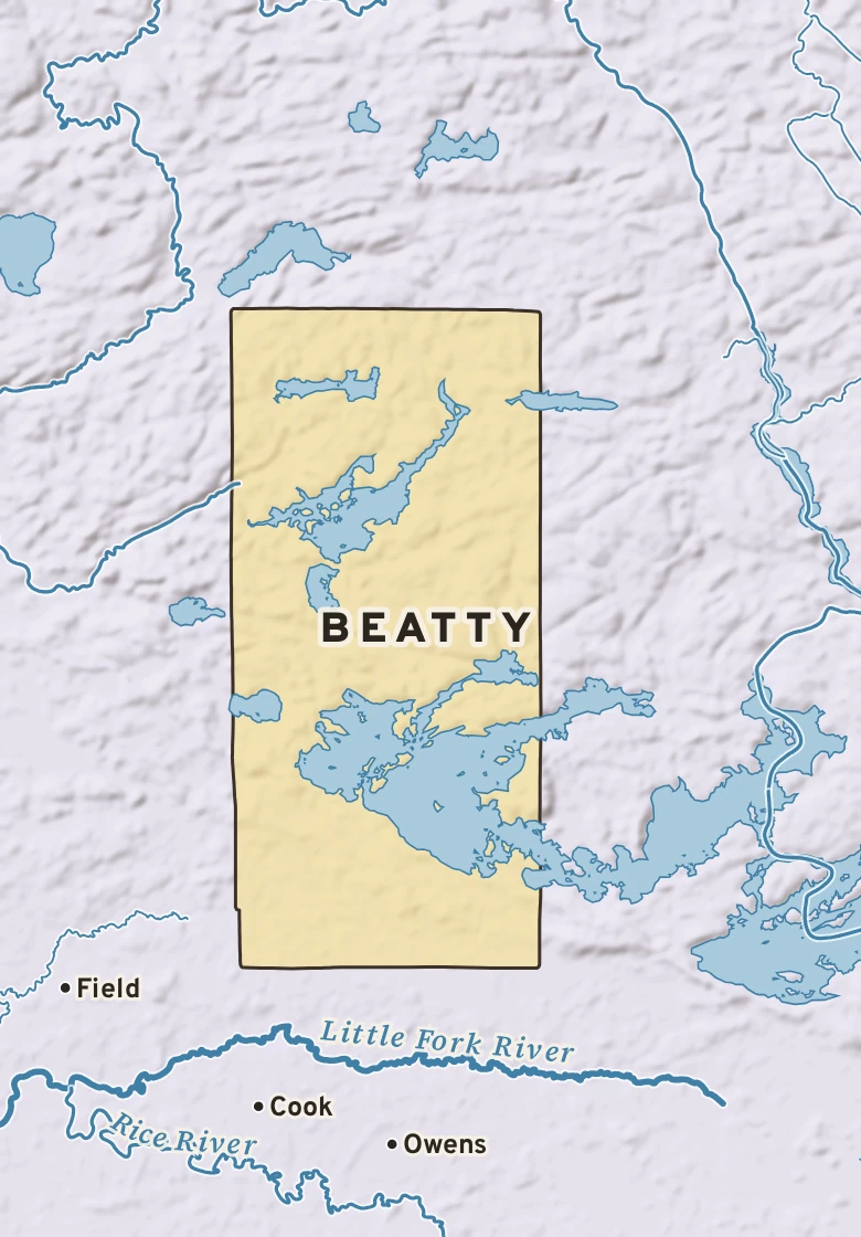 Atlas plate of Beatty, Minnesota.