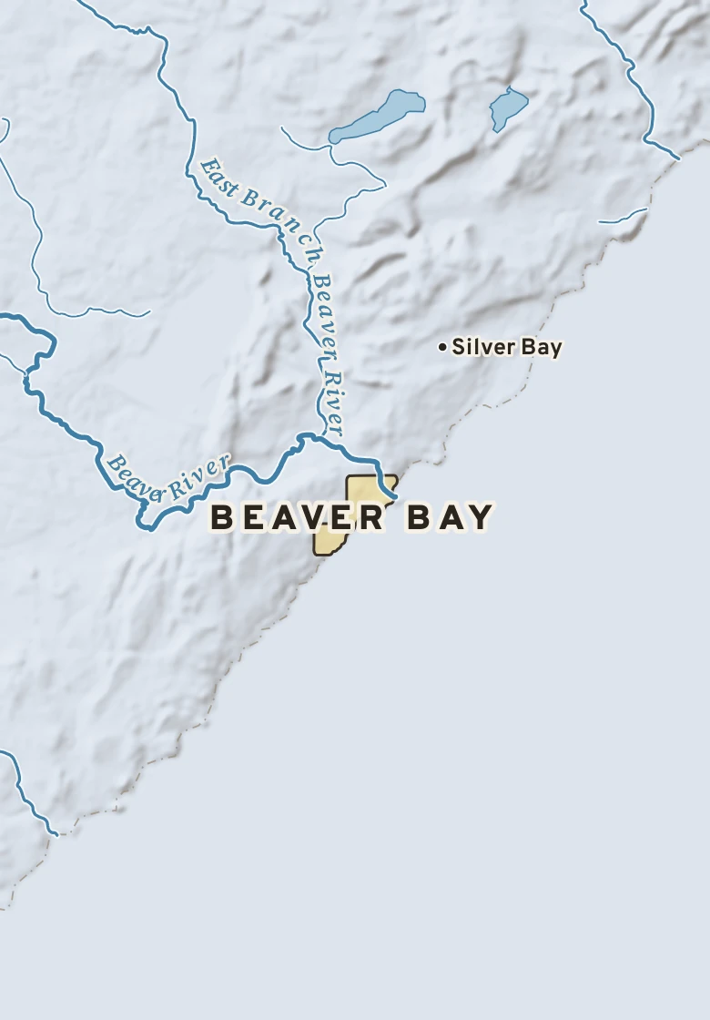 Atlas plate of Beaver Bay, Minnesota.