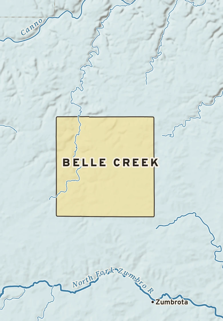 Atlas plate of Belle Creek, Minnesota.