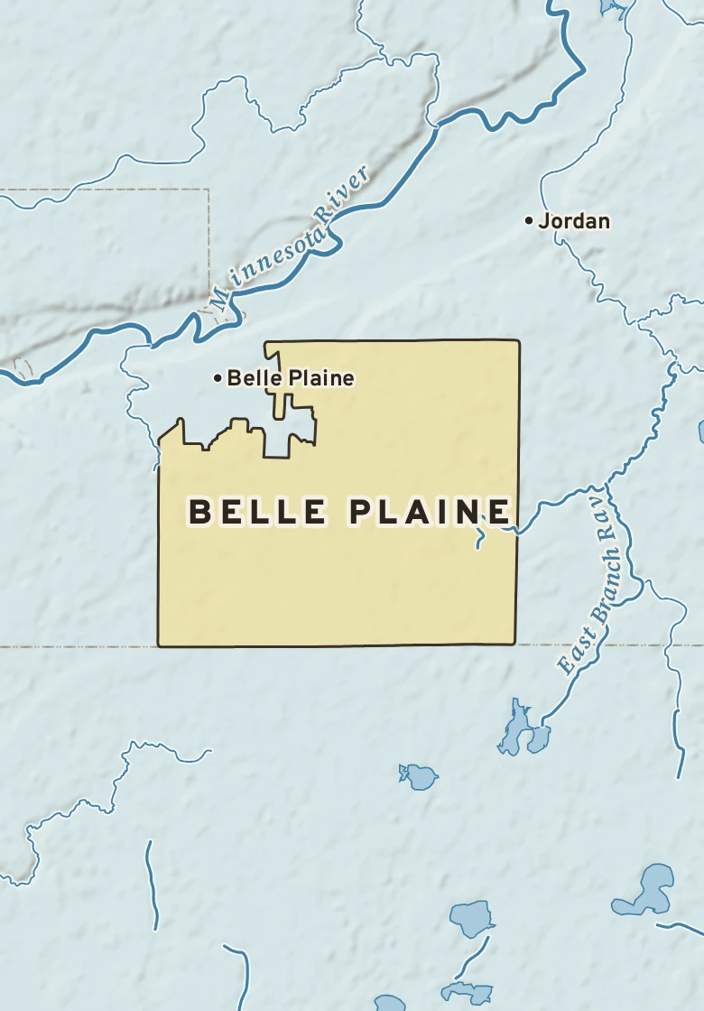 Atlas plate of Belle Plaine, Minnesota.