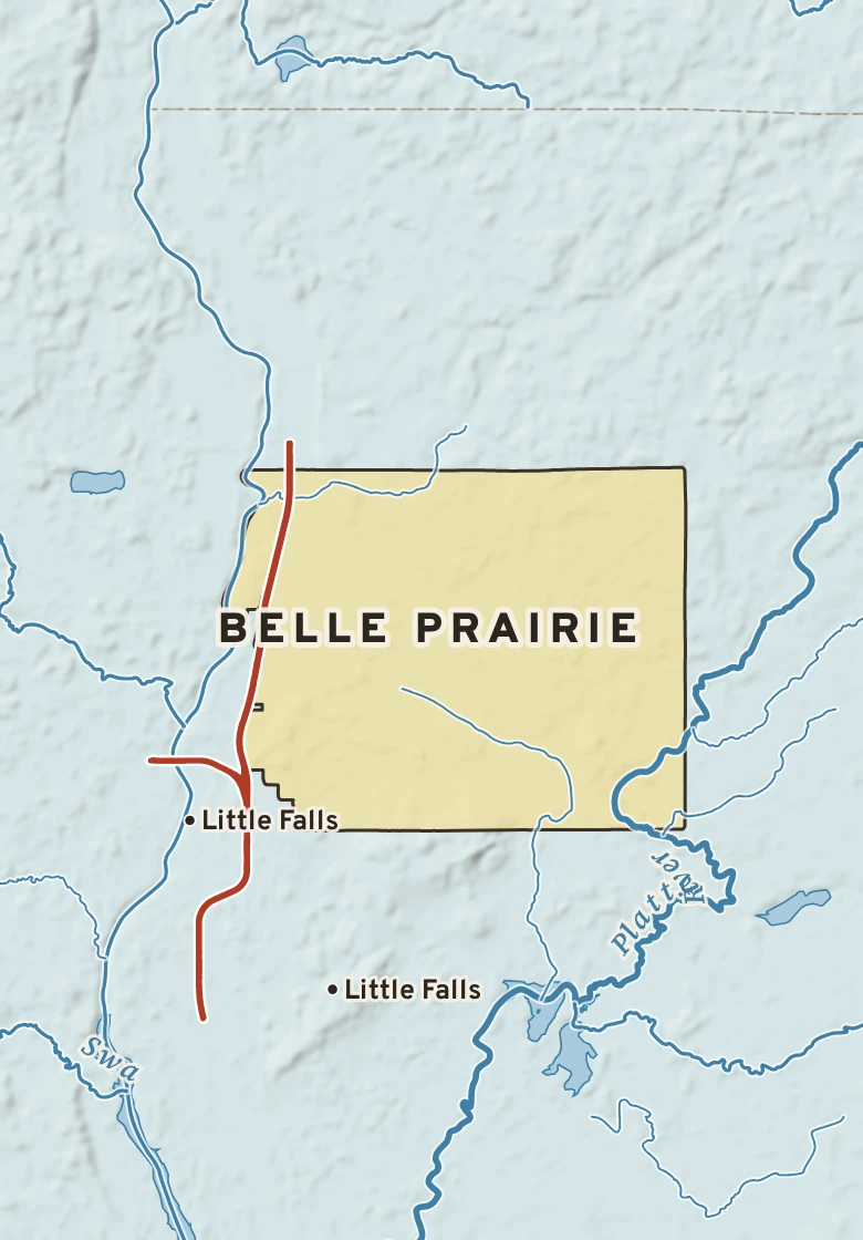 Atlas plate of Belle Prairie, Minnesota.