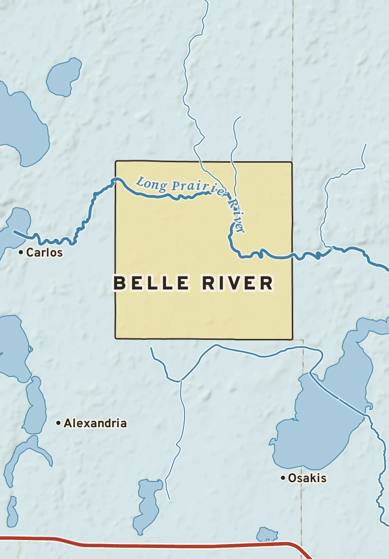Atlas plate of Belle River, Minnesota.