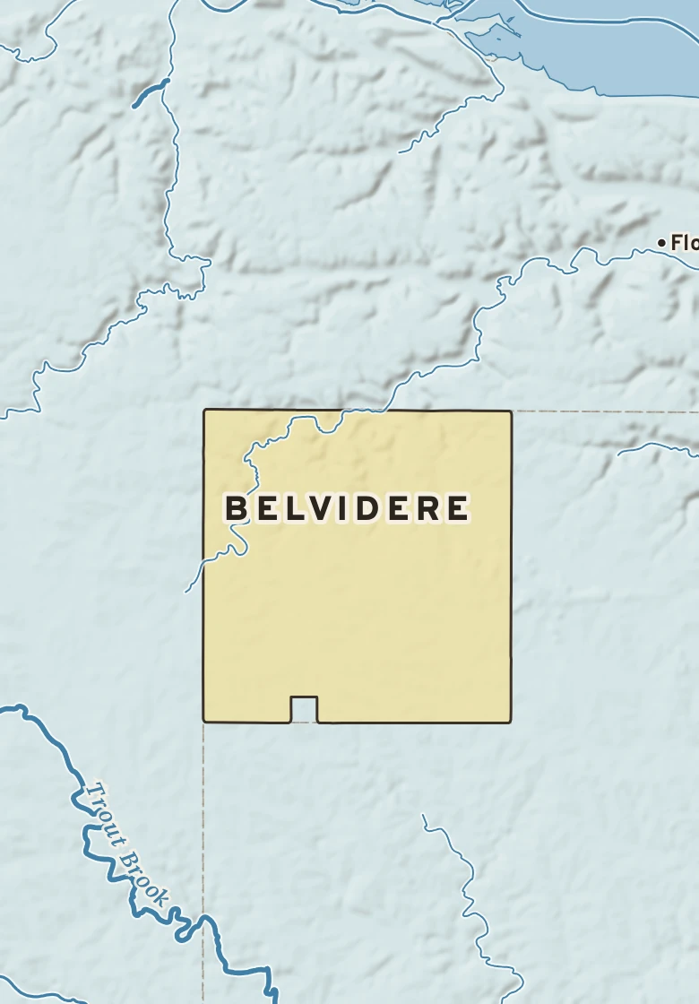 Atlas plate of Belvidere, Minnesota.
