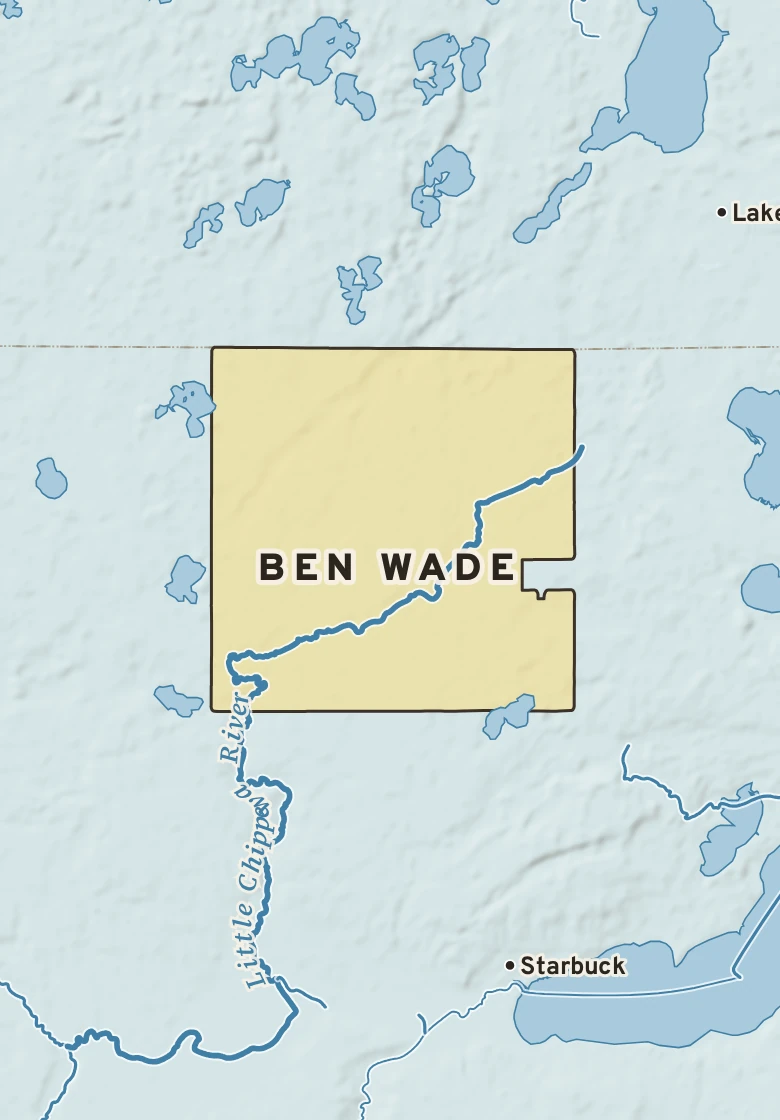 Atlas plate of Ben Wade, Minnesota.
