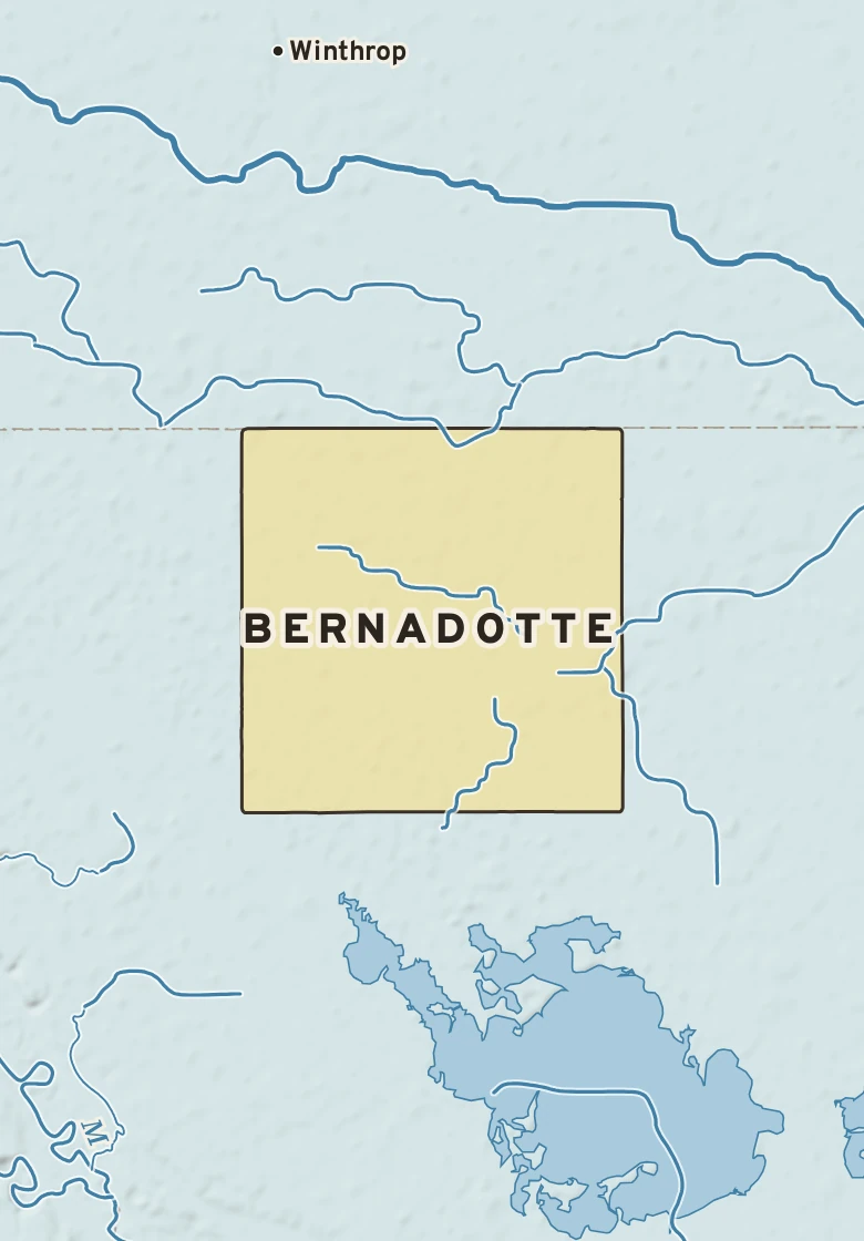 Atlas plate of Bernadotte, Minnesota.