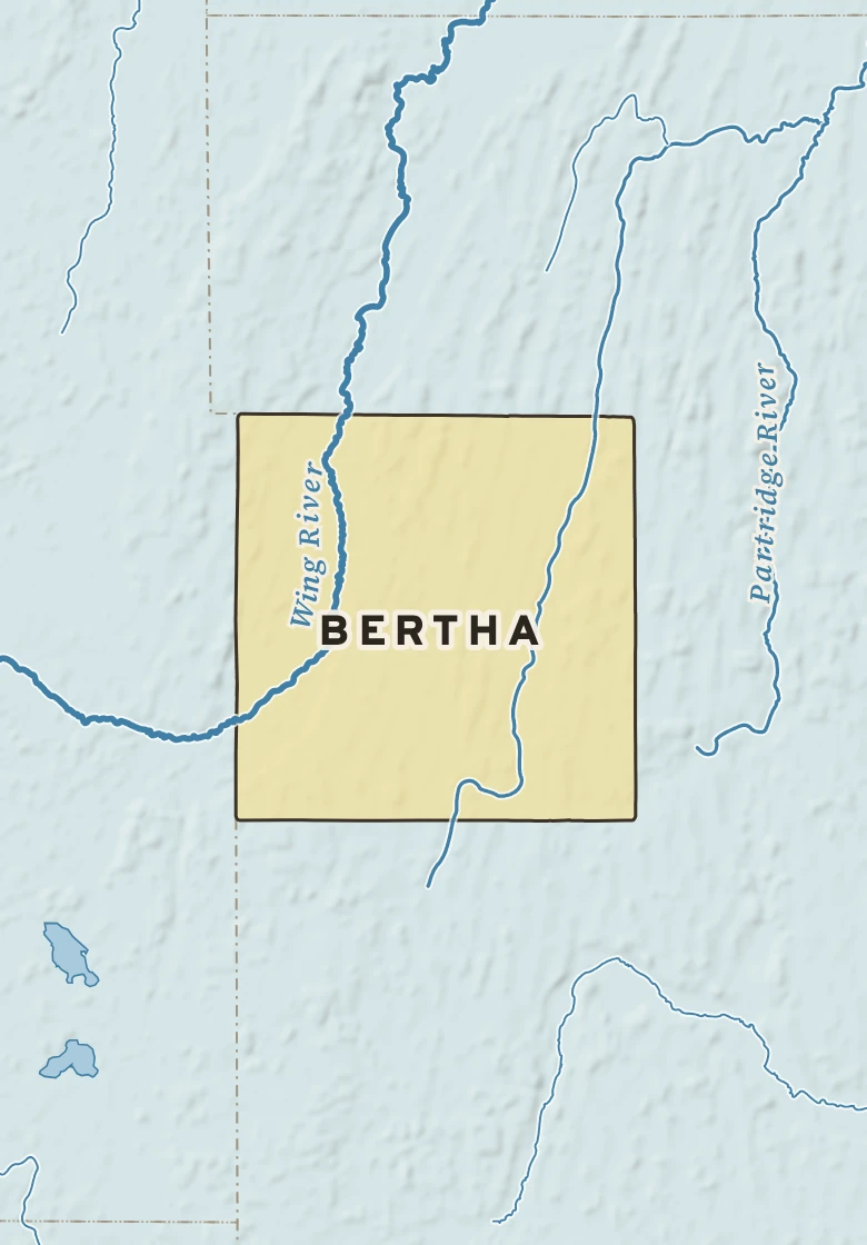 Atlas plate of Bertha, Minnesota.