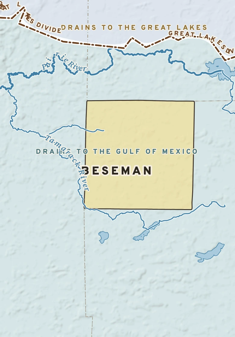 Atlas plate of Beseman, Minnesota.