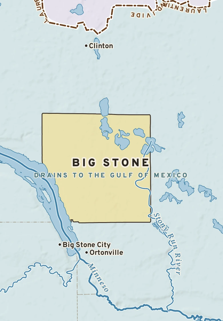 Atlas plate of Big Stone, Minnesota.